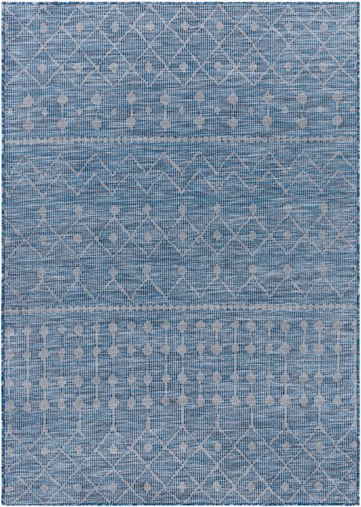 Pasadena Machine Woven Rug — Blue/Dark Blue