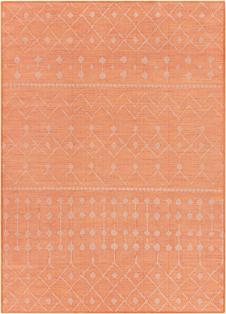 Pasadena Machine Woven Rug — Burnt Orange