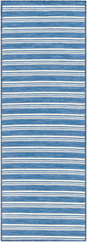 Pasadena Machine Woven Rug — Cream/Denim