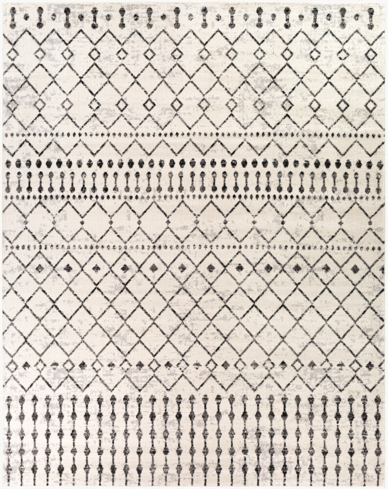 Pisa Machine Woven Rug — Black/Charcoal