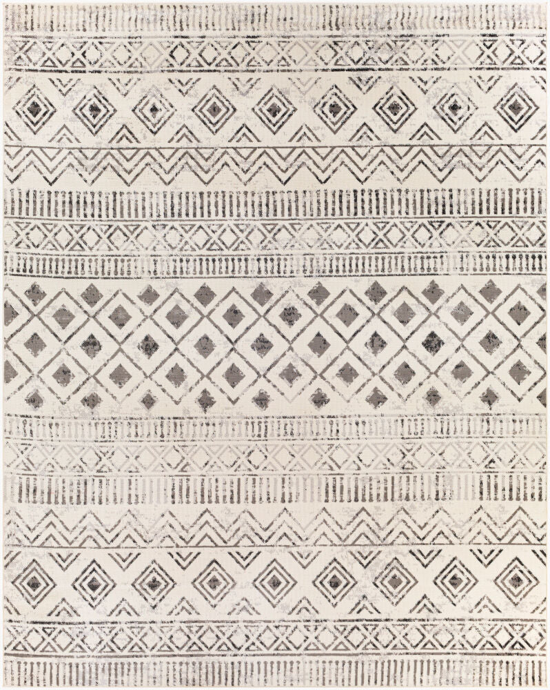 Pisa Machine Woven Rug — Black/Charcoal