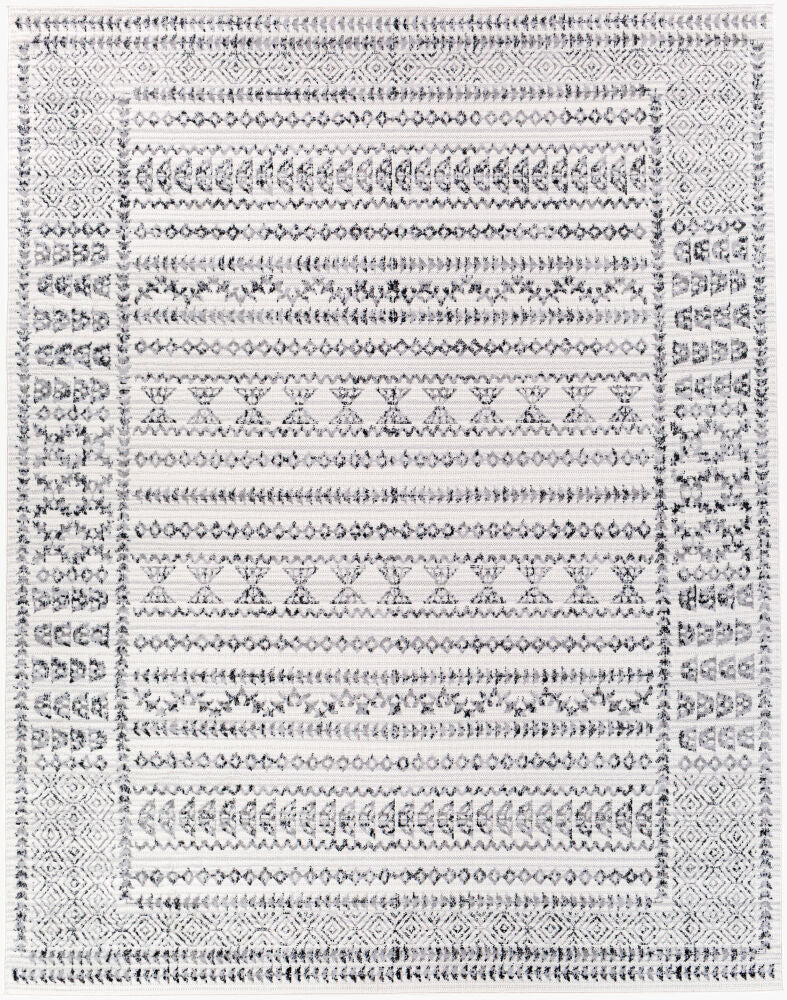 Pisa Machine Woven Rug — Black/Charcoal