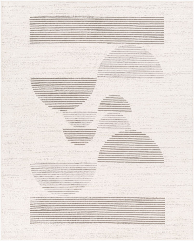 Pisa Machine Woven Rug — Charcoal/Light Gray