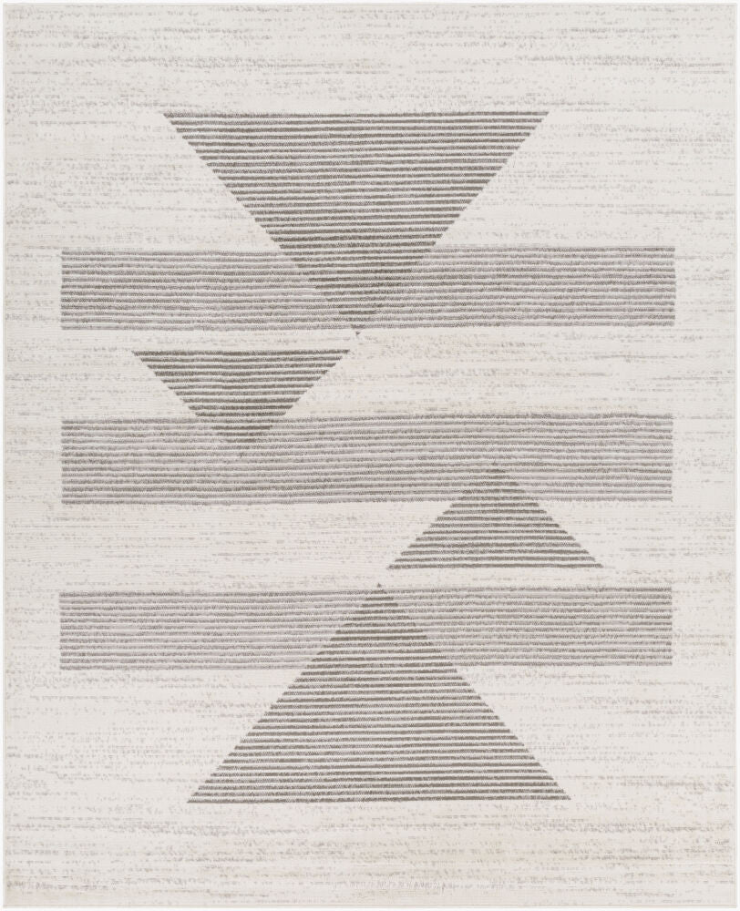 Pisa Machine Woven Rug — Charcoal/Light Gray