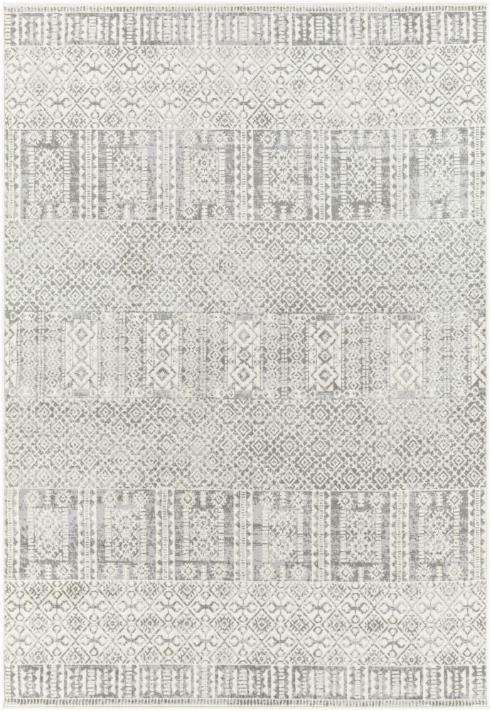 Pisa Machine Woven Rug — Charcoal/Light Gray
