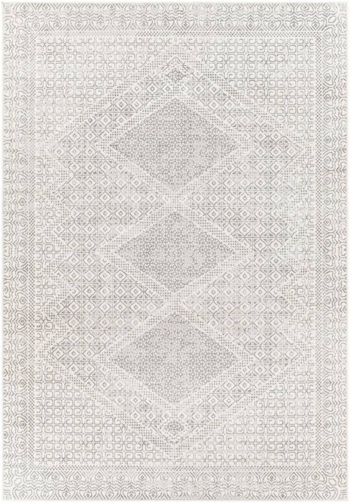 Pisa Machine Woven Rug — Charcoal/Light Gray