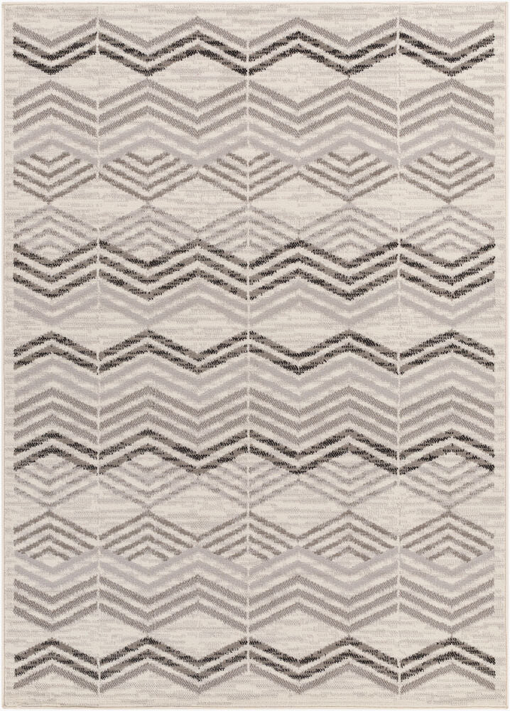 Pisa Machine Woven Rug — Black/Charcoal
