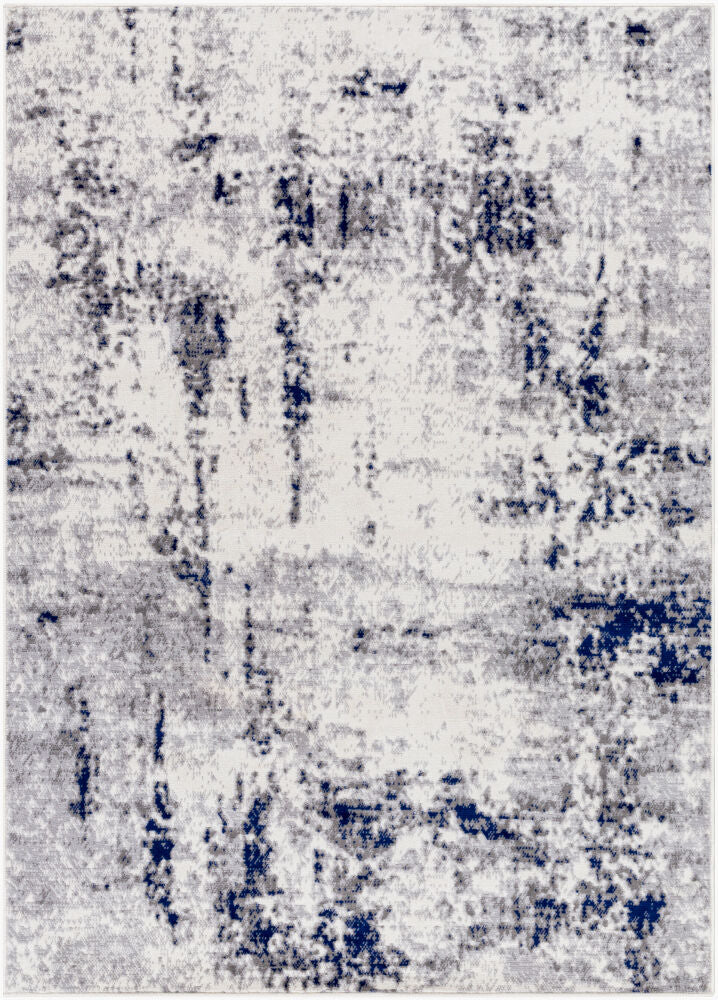Pisa Machine Woven Rug — Charcoal/Dark Blue