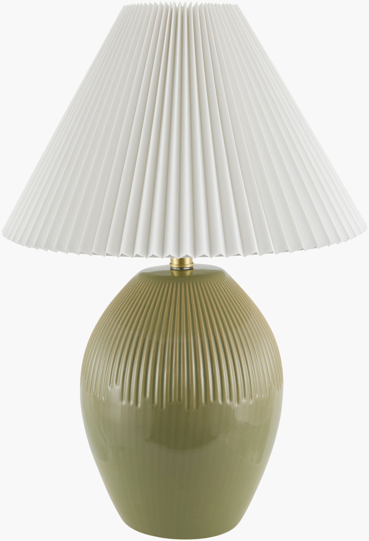 Padstow Accent Table Lamp — Dark Green