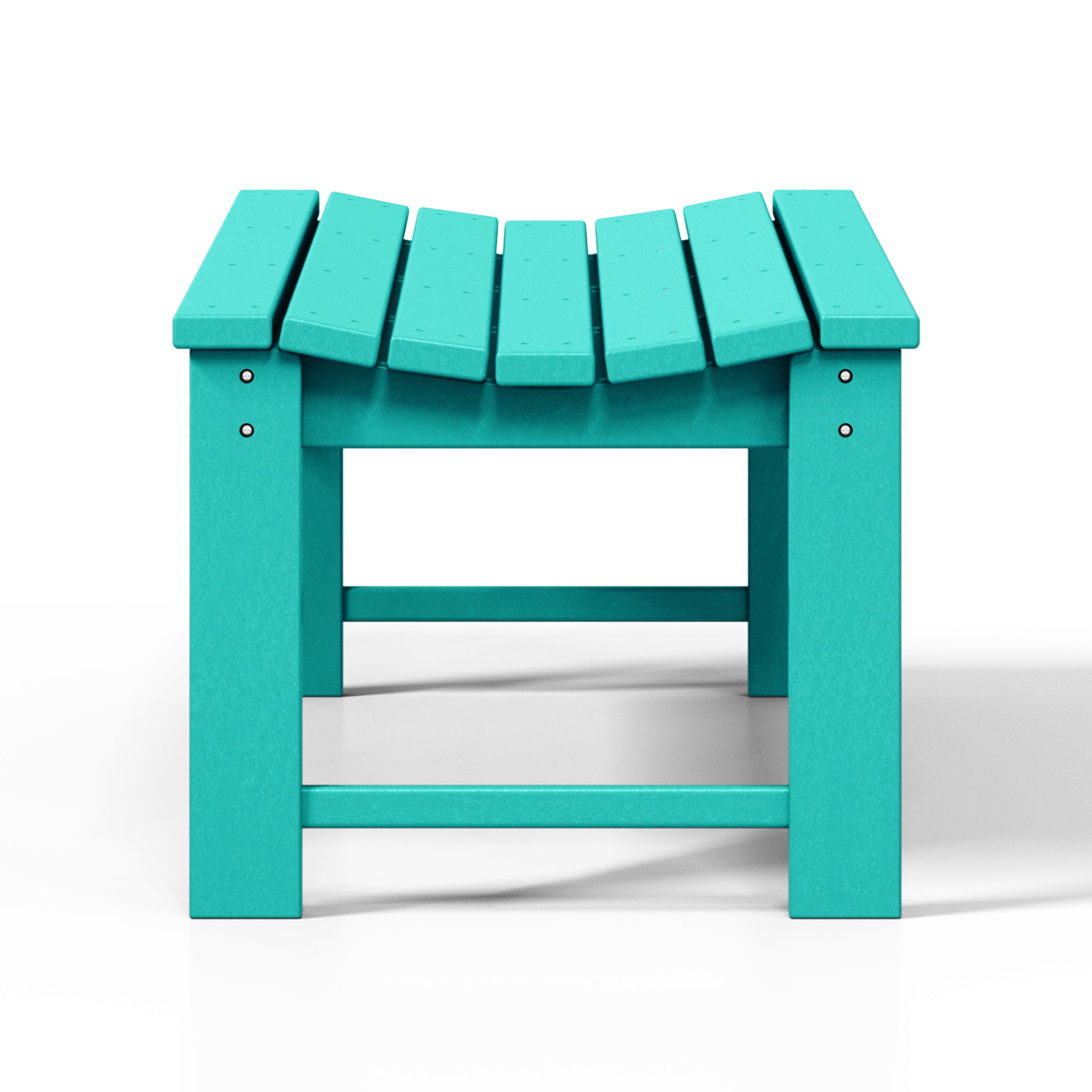 Concord All-Weather Outdoor Garden Backless Bench (46" Wide) Turquise Seahawk Designs Patio Benches