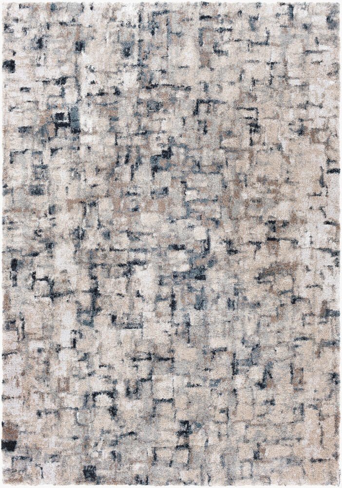 Portofino Machine Woven Rug — Black/Cream