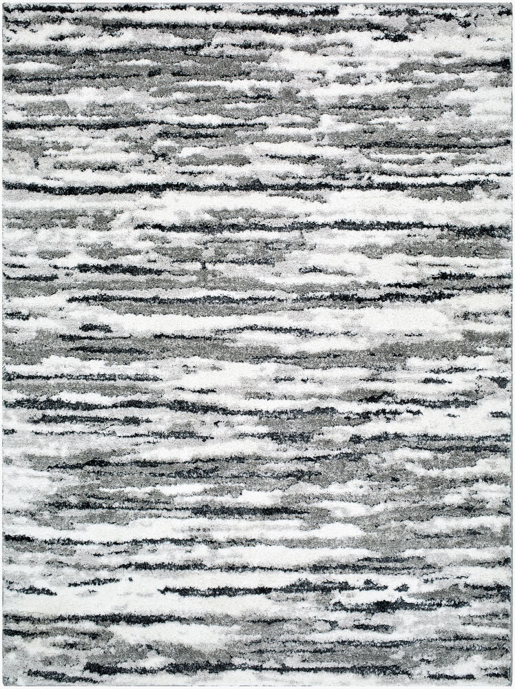 Portofino Machine Woven Rug — Charcoal/Light Gray