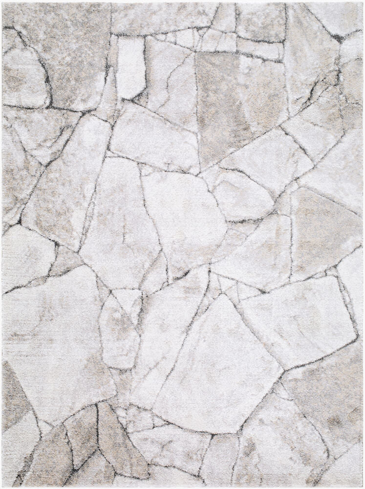 Portofino Machine Woven Rug — Black/Gray