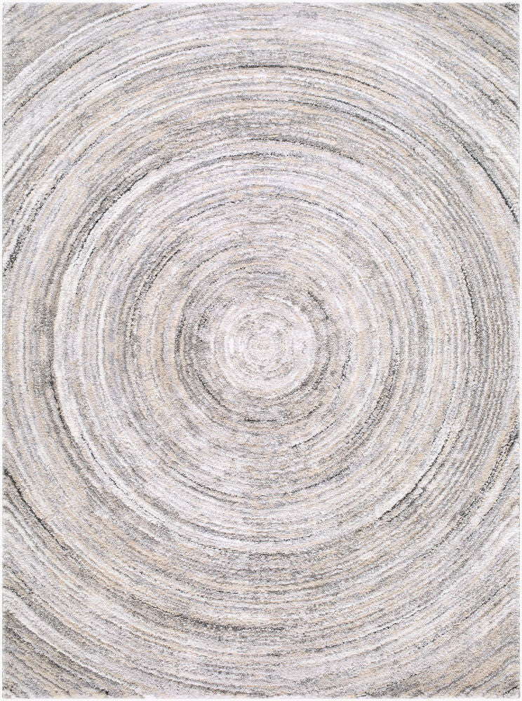 Portofino Machine Woven Rug — Black/Gray