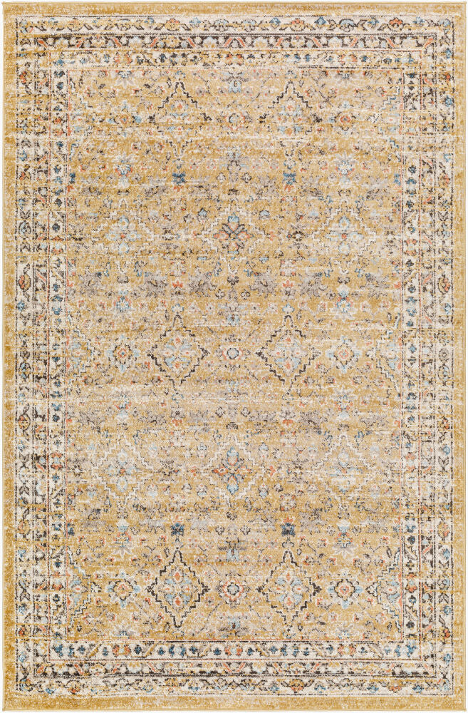 Pertek Machine Woven Rug — Black/Burnt Orange