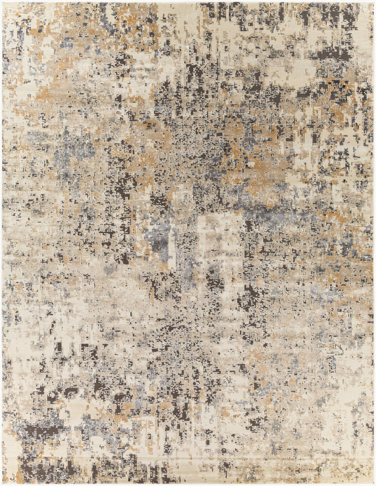 Pune Machine Woven Rug — Black/Charcoal