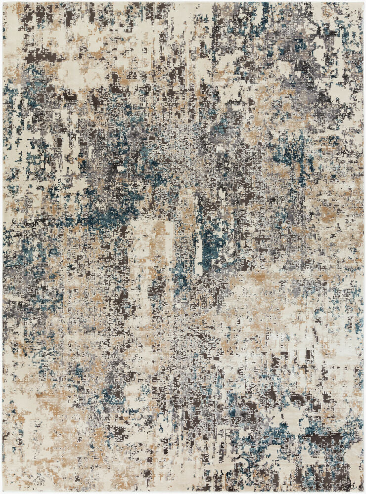 Pune Machine Woven Rug — Black/Charcoal