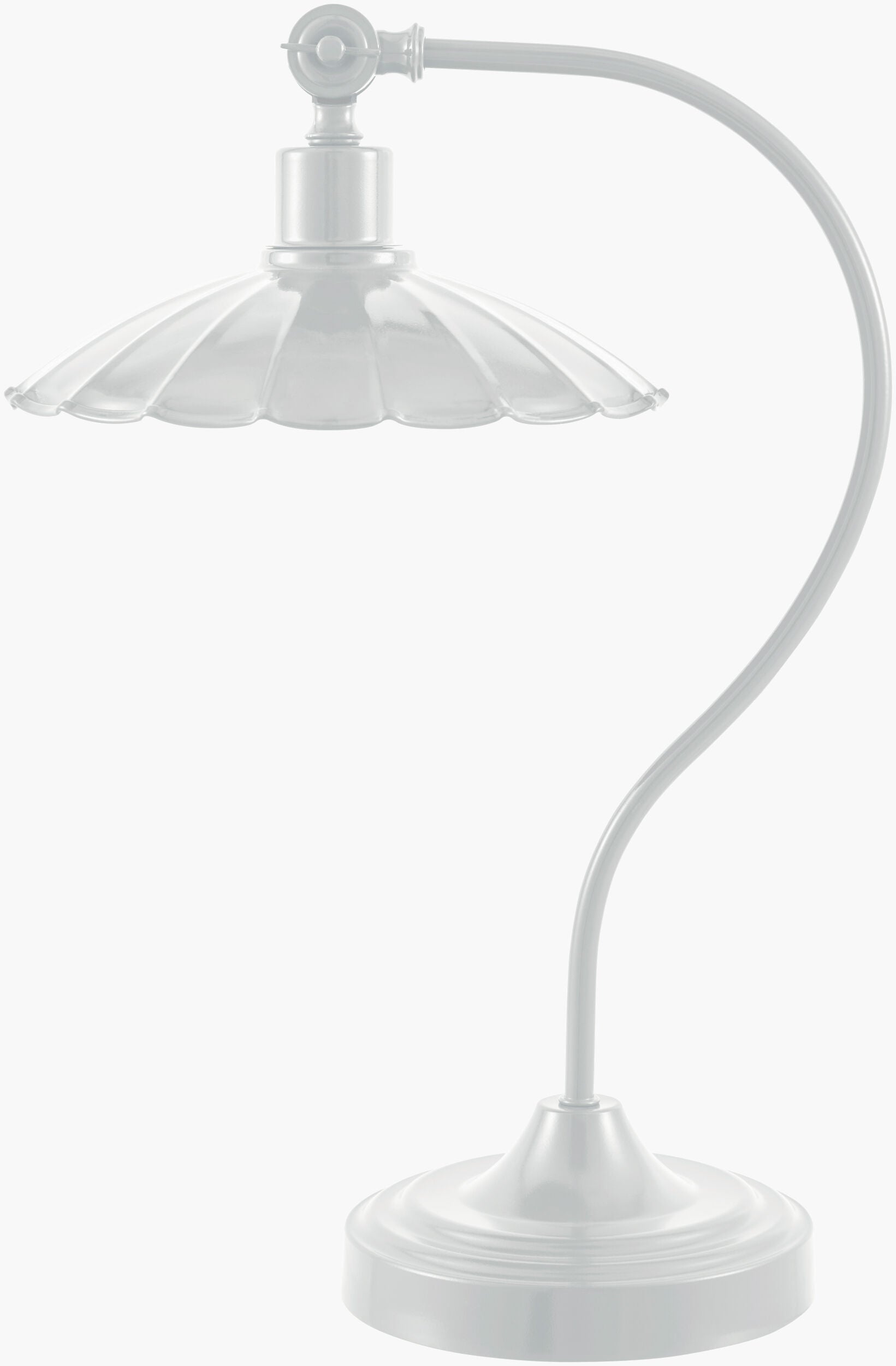 Pavona Accent Table Lamp — White