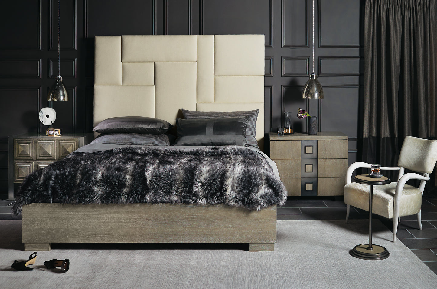 Tête de lit en mosaïque