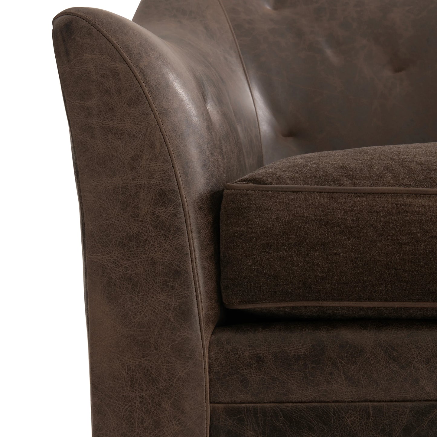 Brixton Leather Swivel Chair Bernhardt Living