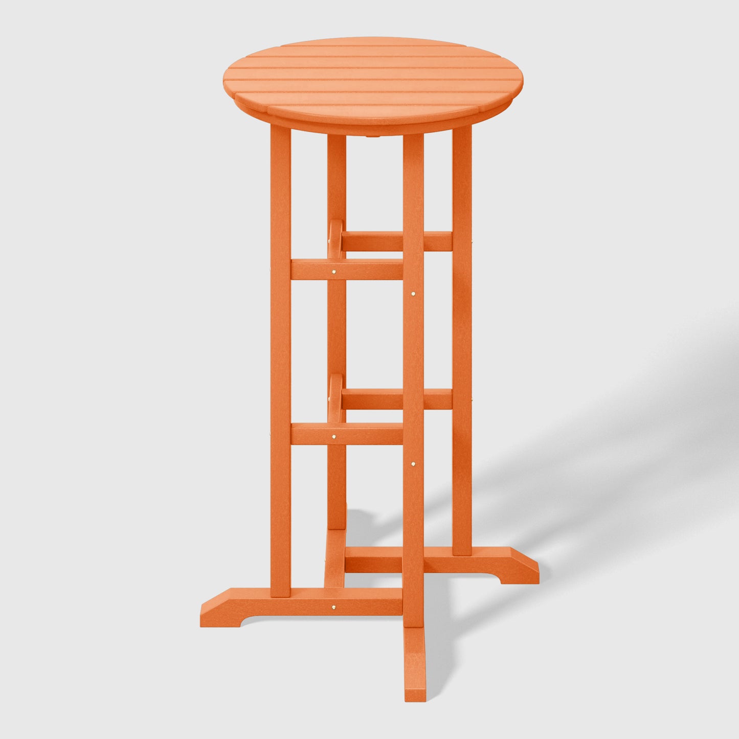 Stockholm All-Weather Outdoor Round Bar Bistro Table (42" Height) Orange Seahawk Designs Patio Bar Tables