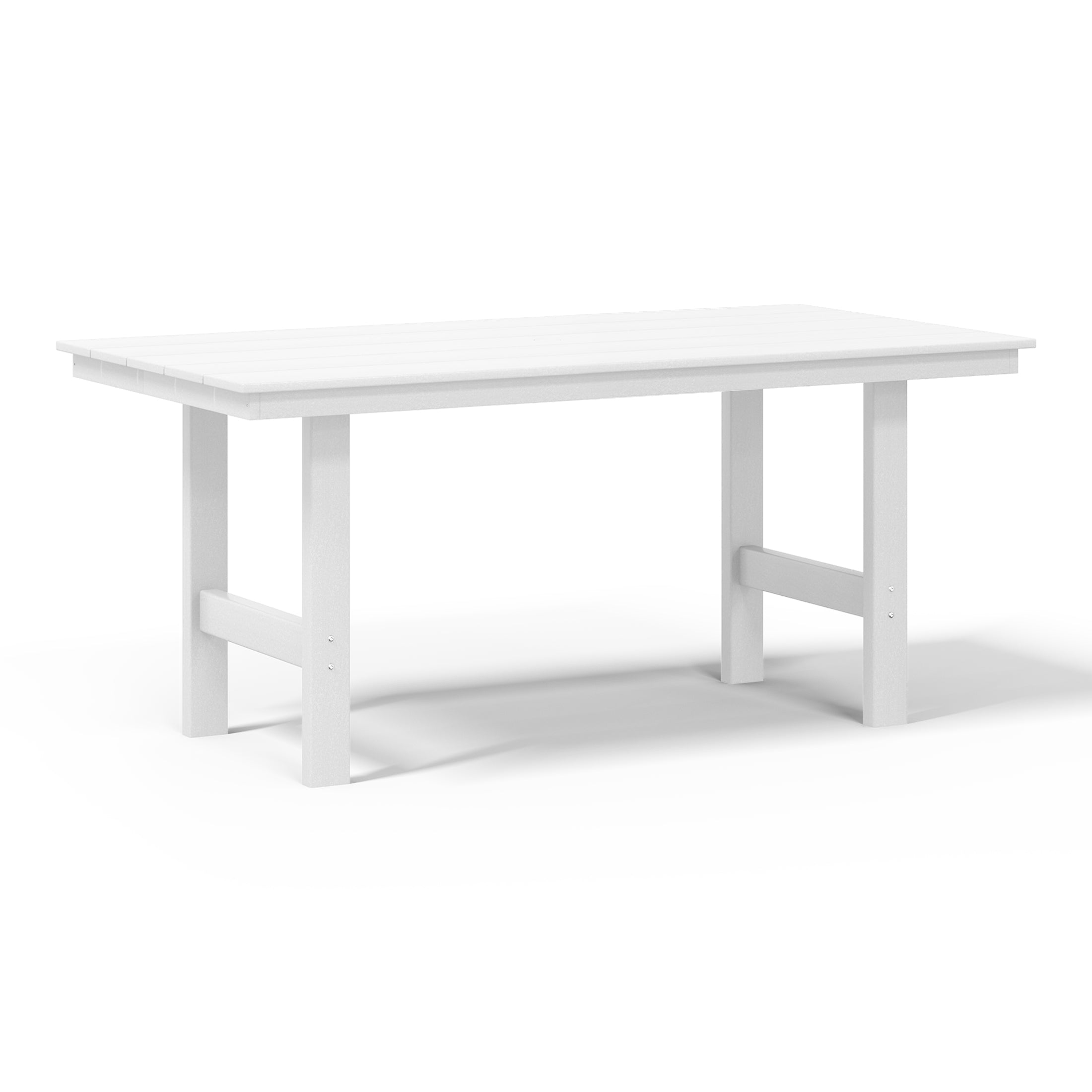 Tuscany 66" x 34" Rectangular Dining Table White Seahawk Designs Patio Dining Tables