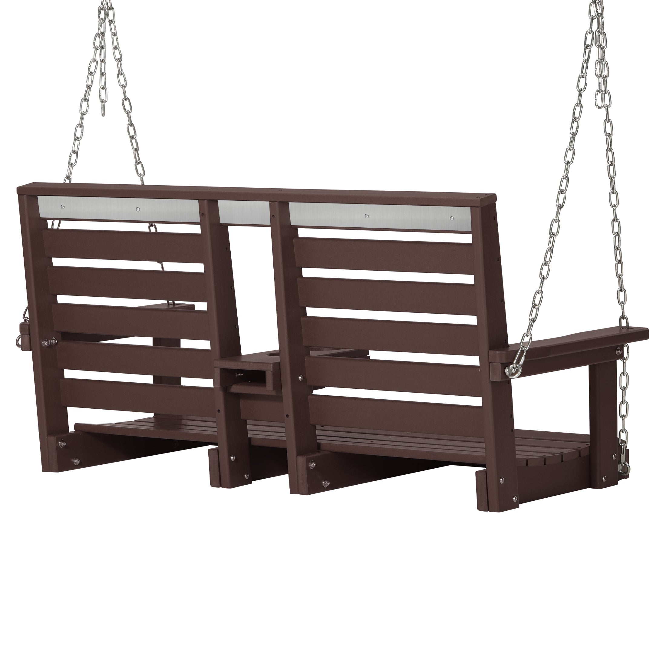 Charleston 54" Porch Swing with Folding Cup Holder Seahawk Designs Porch Swings