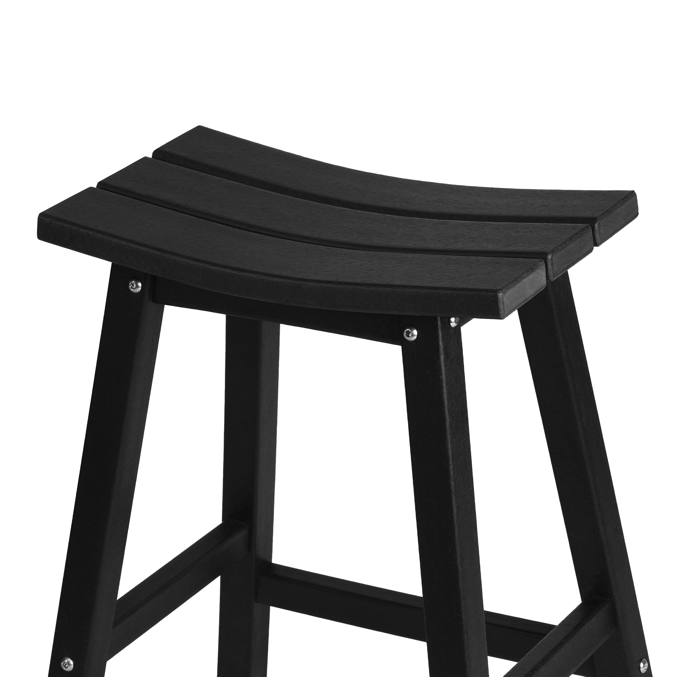 Stockholm All-Weather Outdoor Saddle Counter Stool (24" Height) Seahawk Designs Patio Bar & Counter Stools