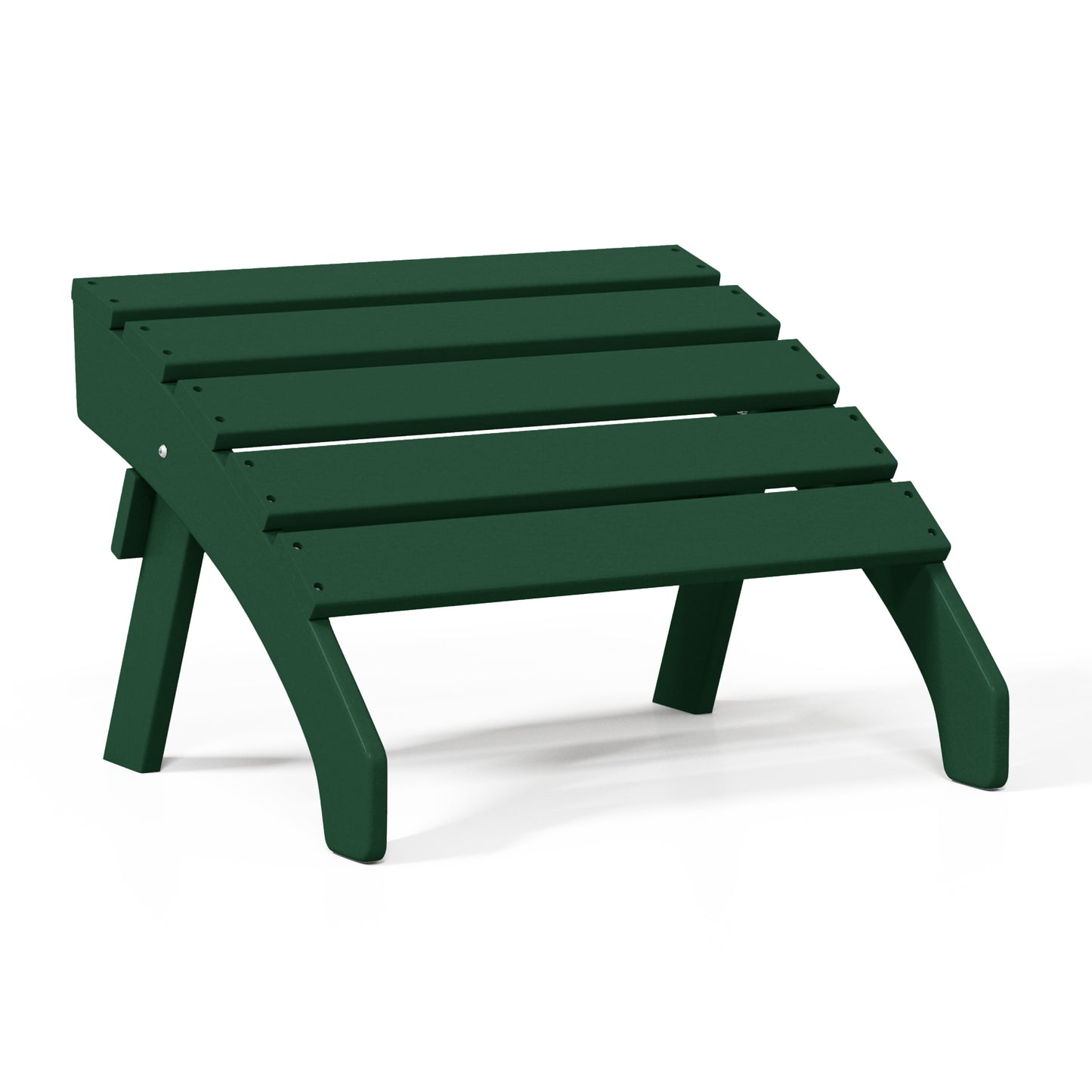Westport All-Weather Outdoor Adirondack Folding Foot Rest/Ottoman Dark Green Seahawk Designs Patio Ottomans