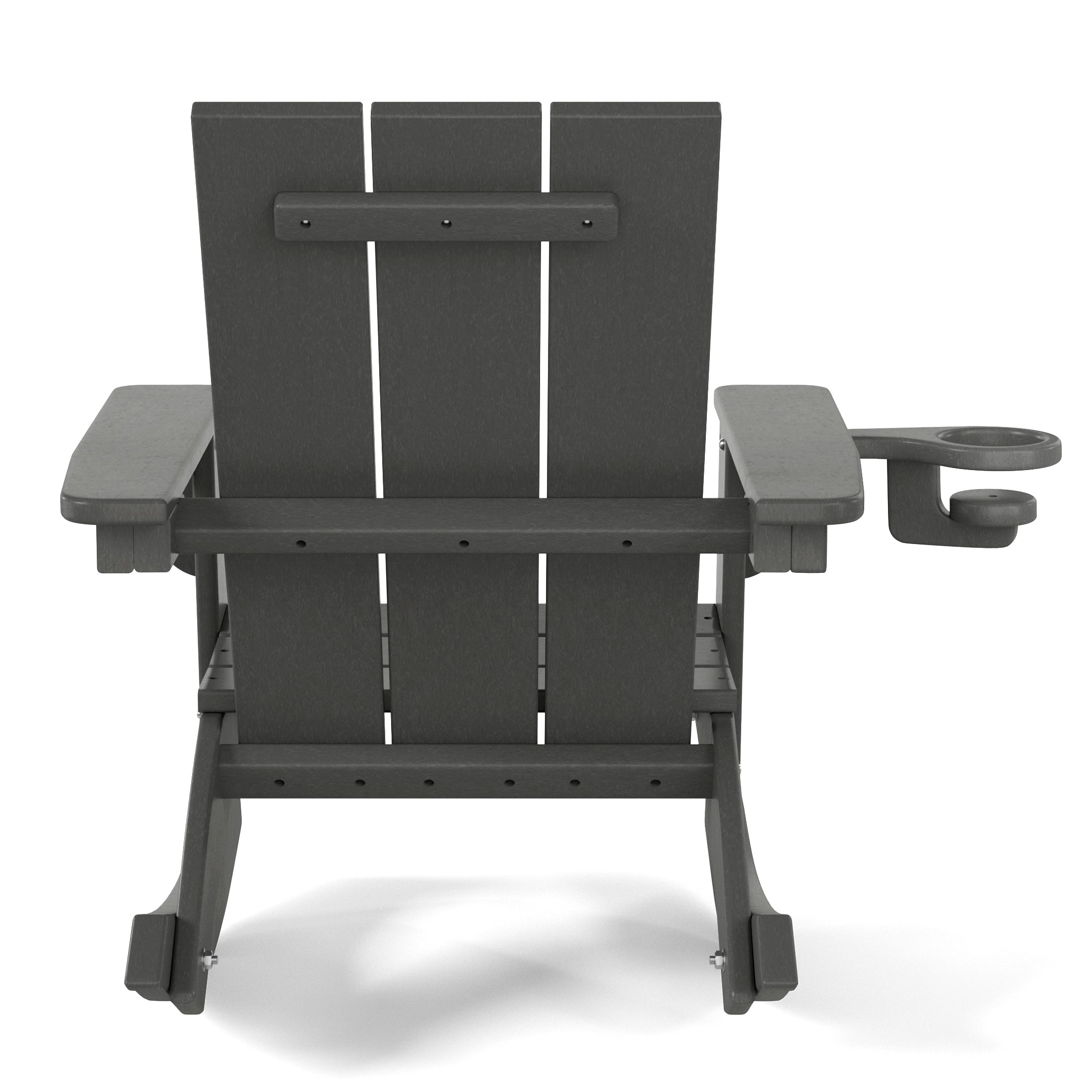 Tiny Terraces Kids Modern Adirondack Rocking Chair with Cup Holder (Set of 2) Seahawk Designs Kids Patio Rocking Chairs