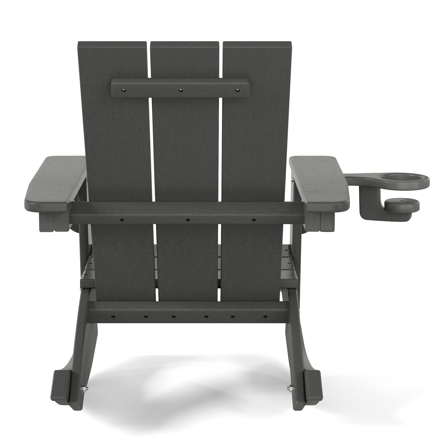 Tiny Terraces Kids Modern Adirondack Rocking Chair with Cup Holder (Set of 2) Seahawk Designs Kids Patio Rocking Chairs