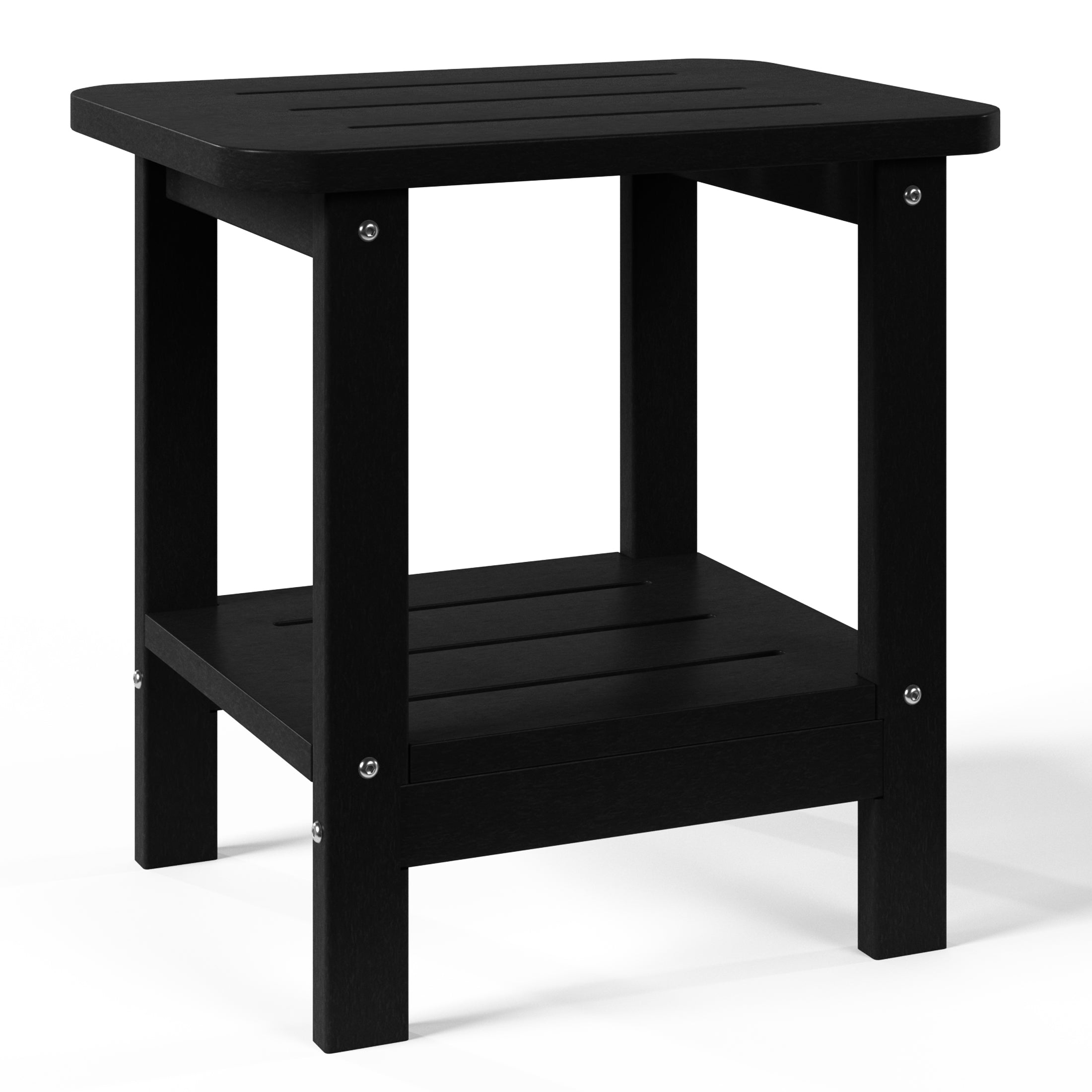 Santa Barbara Side Table Black Seahawk Designs Patio Side Tables
