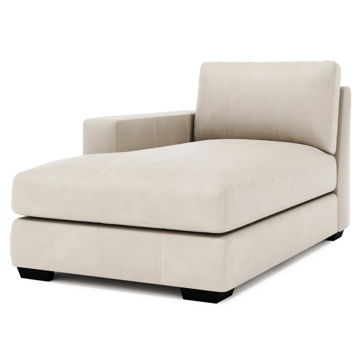 Dawkins Leather Left Arm Chaise