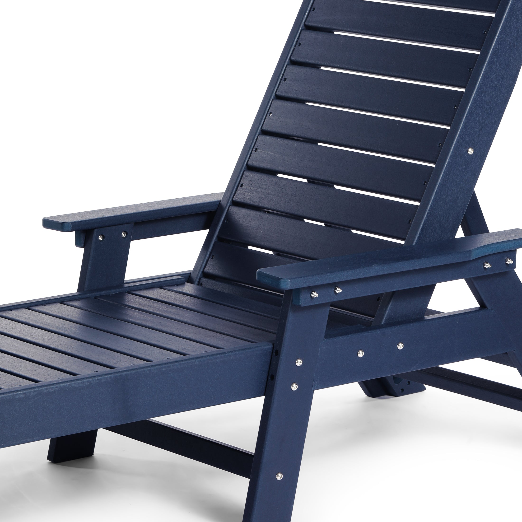 Santa Monica All-Weather Outdoor Reclining Sun Lounger with Arm Rests Seahawk Designs Patio Chaise Lounges