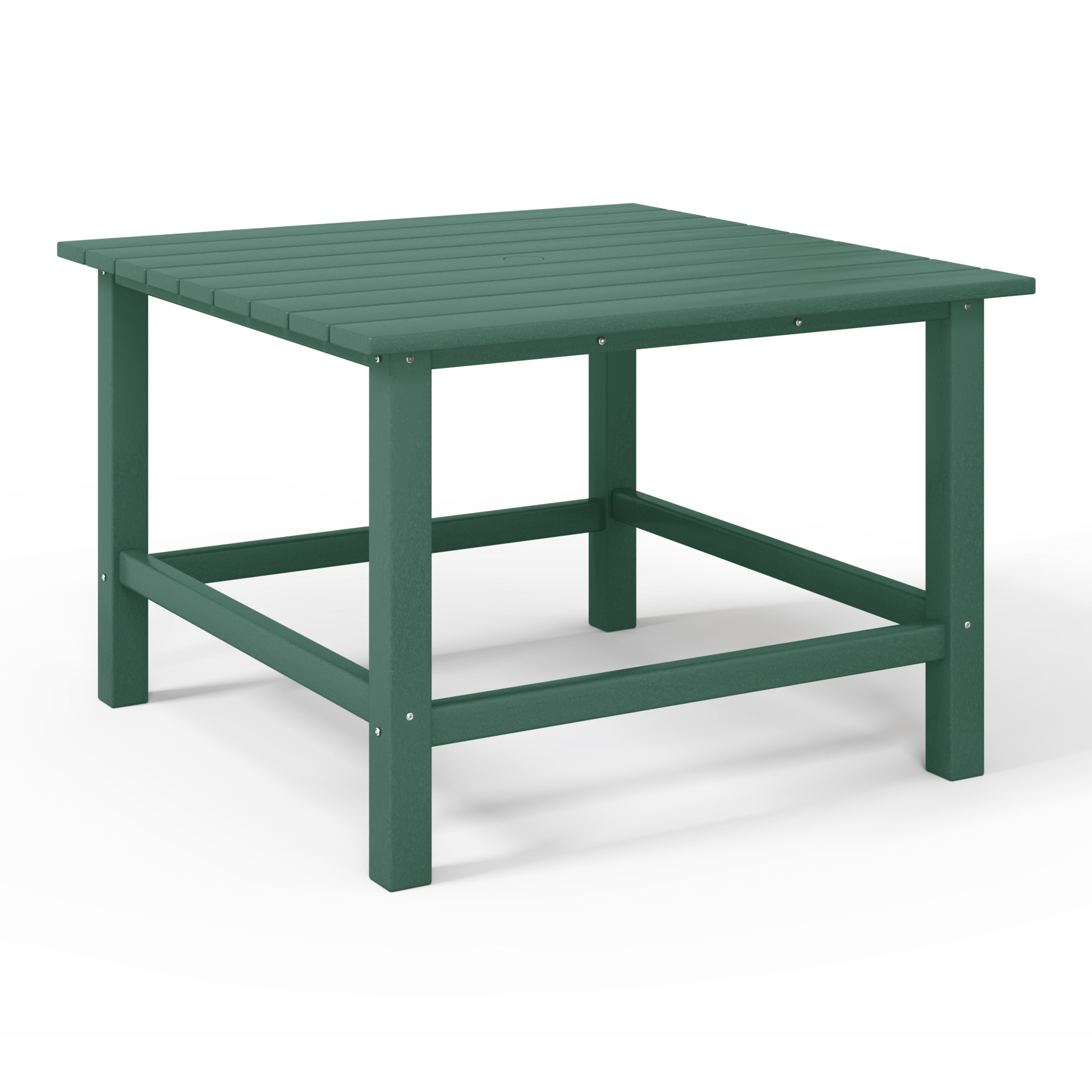 Tiny Terraces Kids' All-Weather Outdoor Square Dining Table (31" Top) Dark Green Seahawk Designs Kids Patio Dining Tables