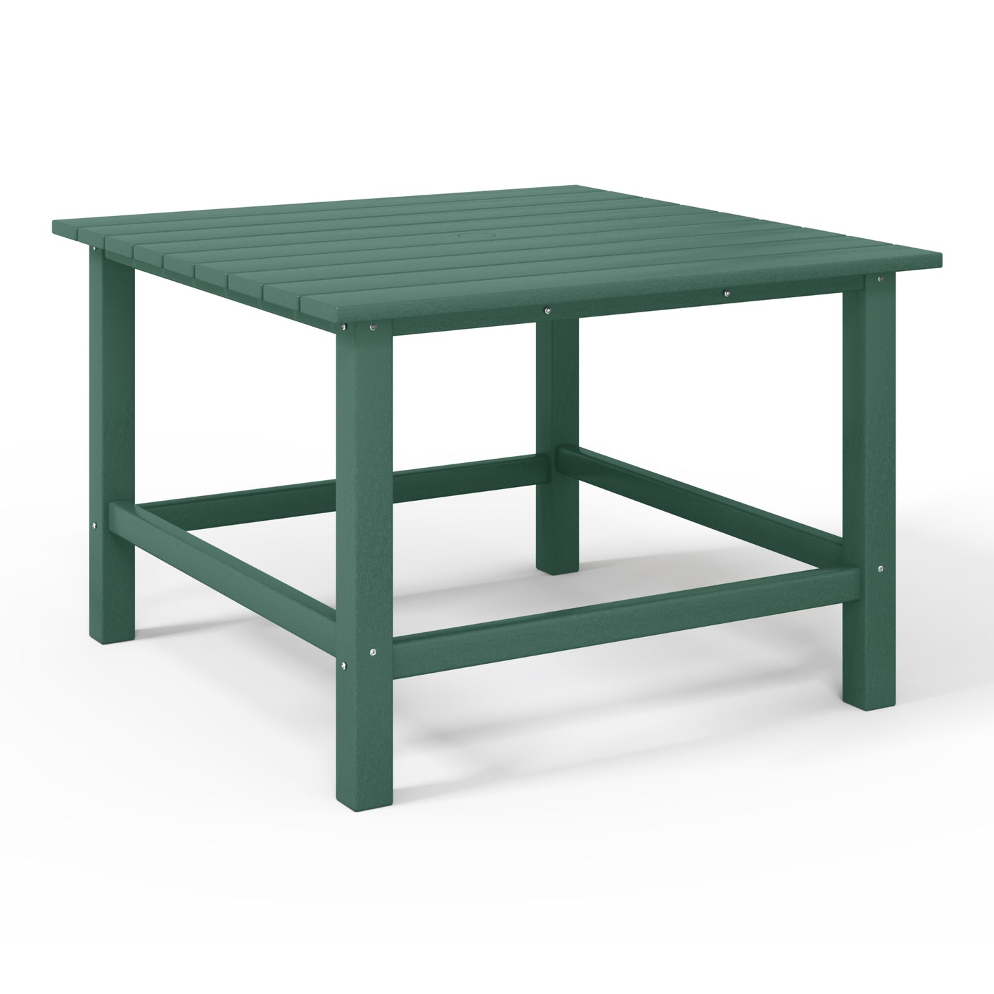 Tiny Terraces Kids' All-Weather Outdoor Square Dining Table (31" Top) Dark Green Seahawk Designs Kids Patio Dining Tables