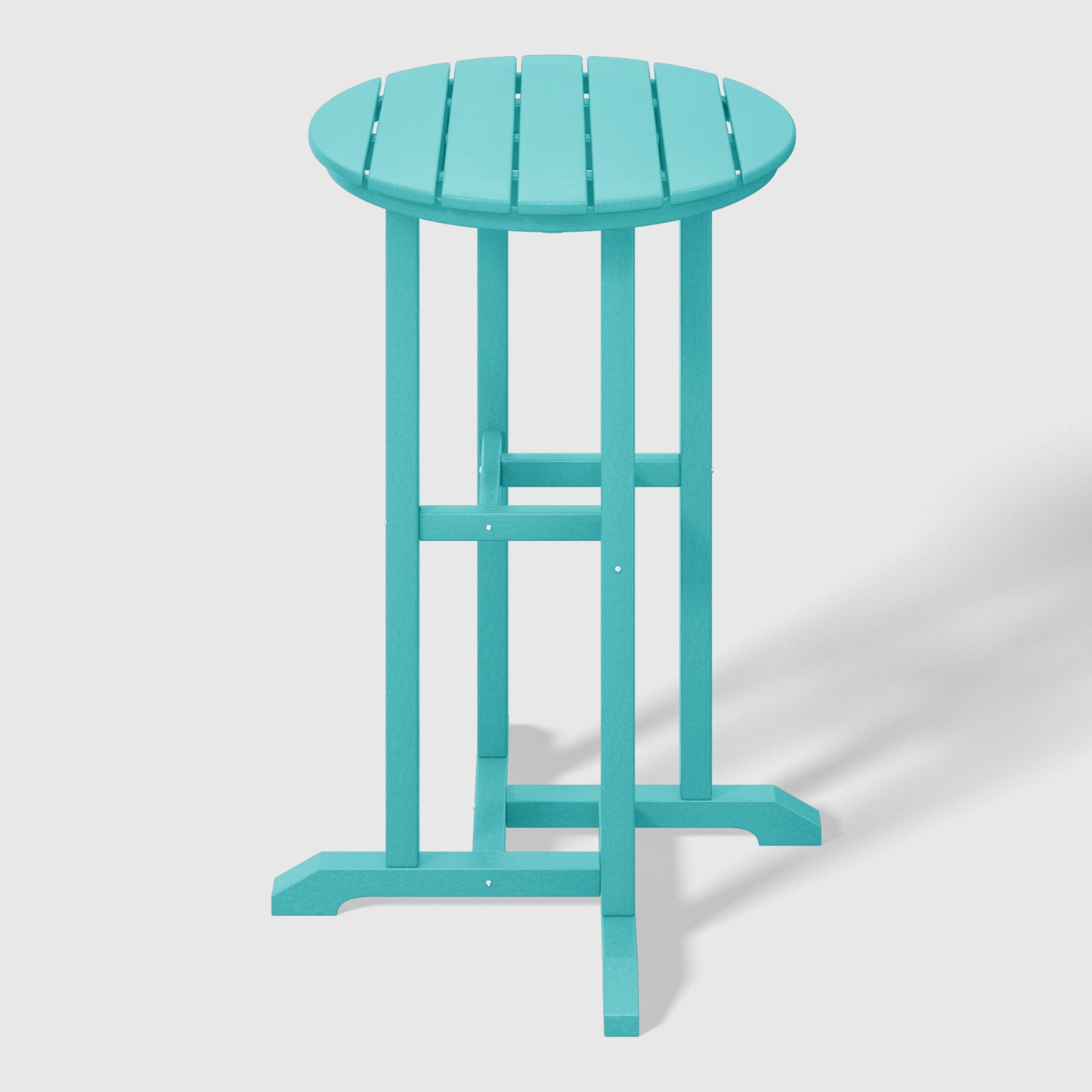 Stockholm All-Weather Outdoor Round Counter Bistro Table (37" Height) Seahawk Designs Patio Bar Tables
