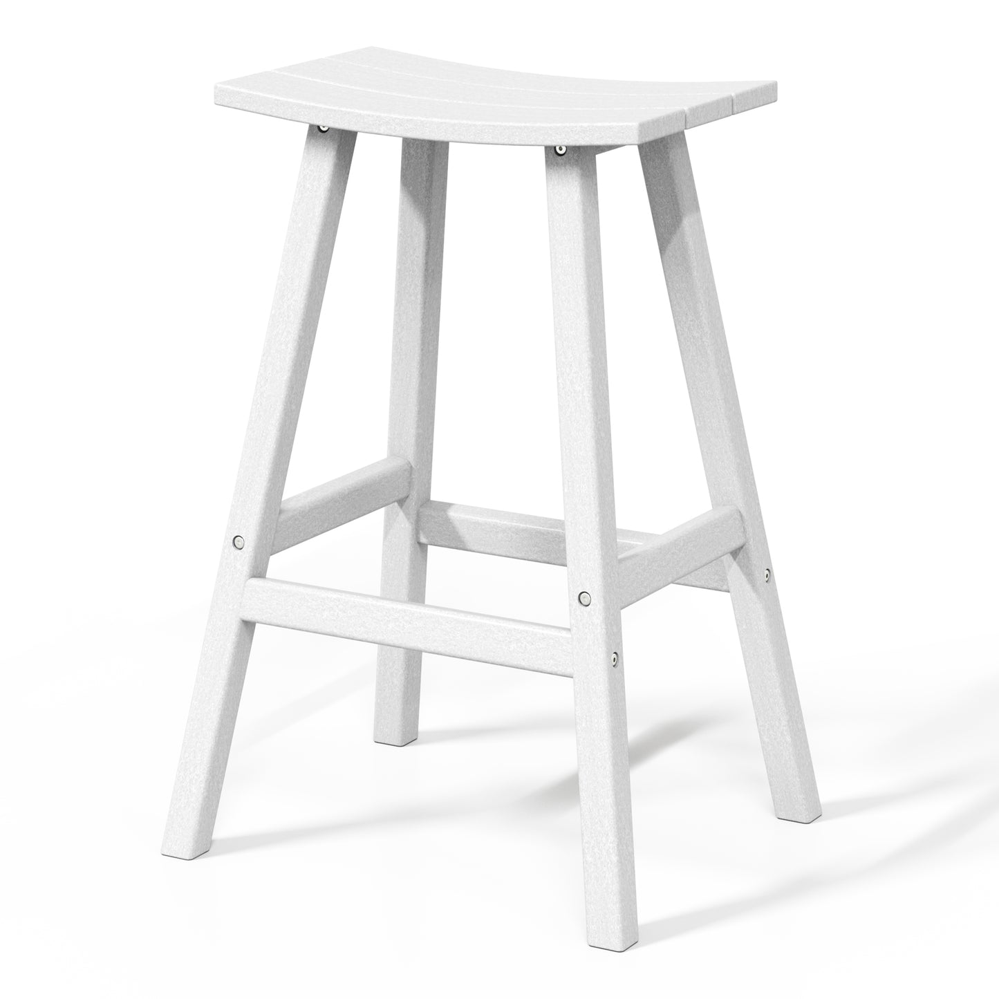 Stockholm All-Weather Outdoor Saddle Bar Stool (29" Height) Seahawk Designs Patio Bar & Counter Stools