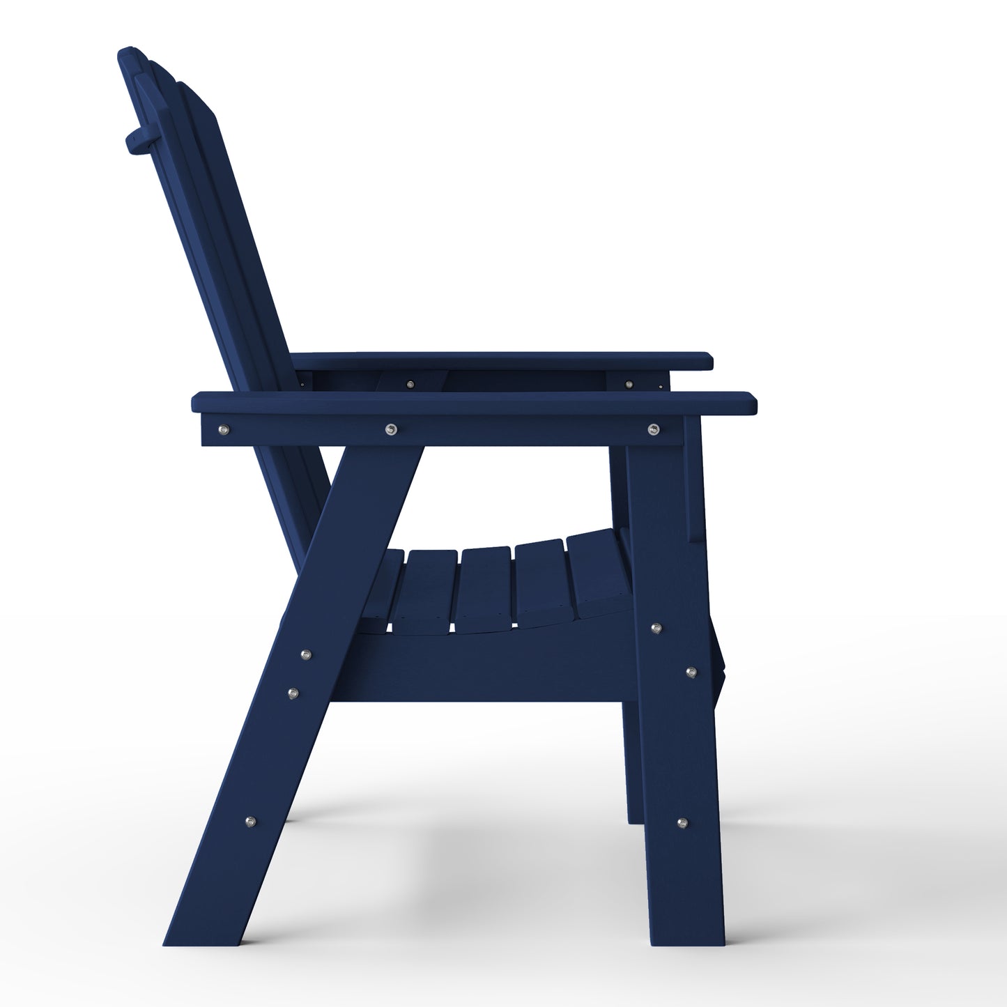 Westport All-Weather Outdoor Classic Adirondack Dining Chair Navy Blue Seahawk Designs Patio Dining Chairs