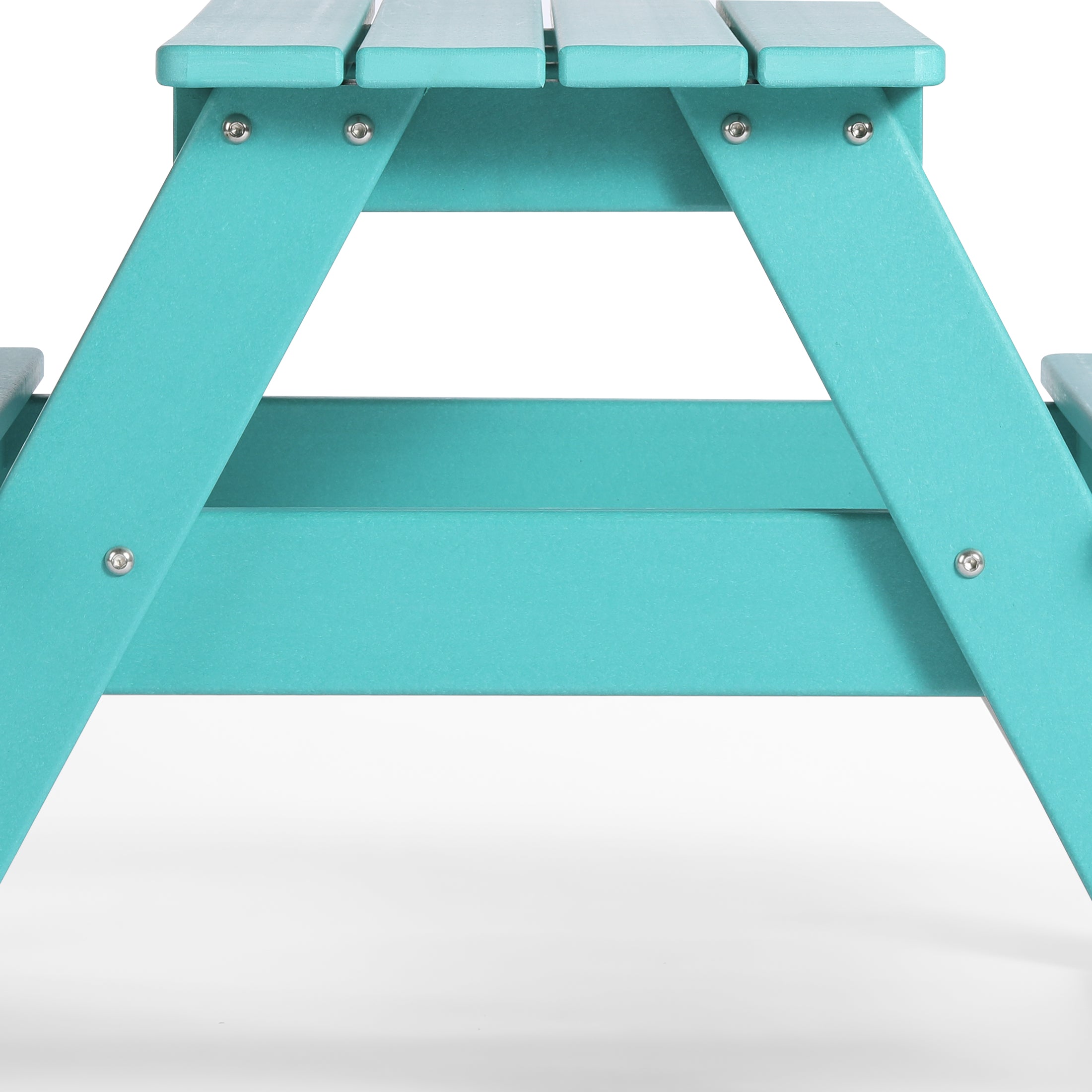 Tiny Terraces Kids' All-Weather Outdoor Picnic Table Seahawk Designs Kids Picnic Tables
