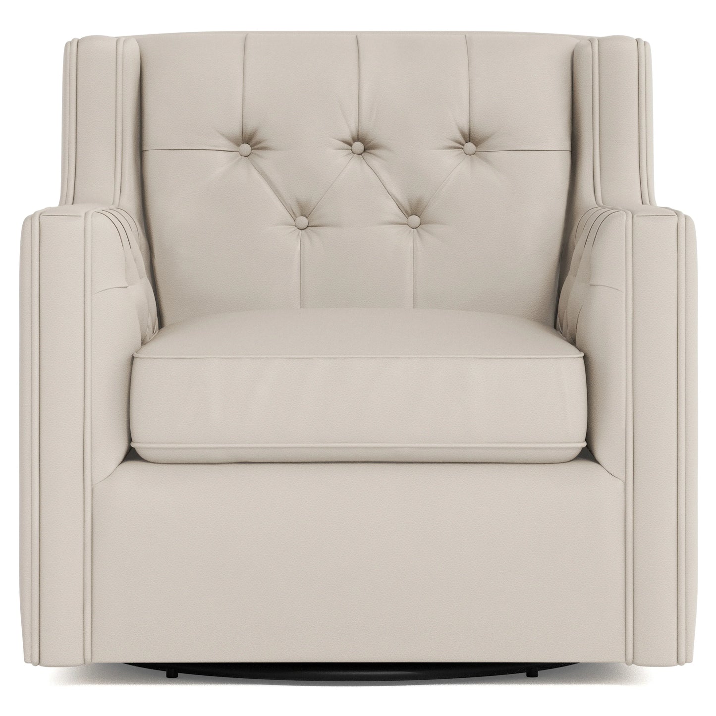 Candace Leather Swivel Chair Bernhardt Living