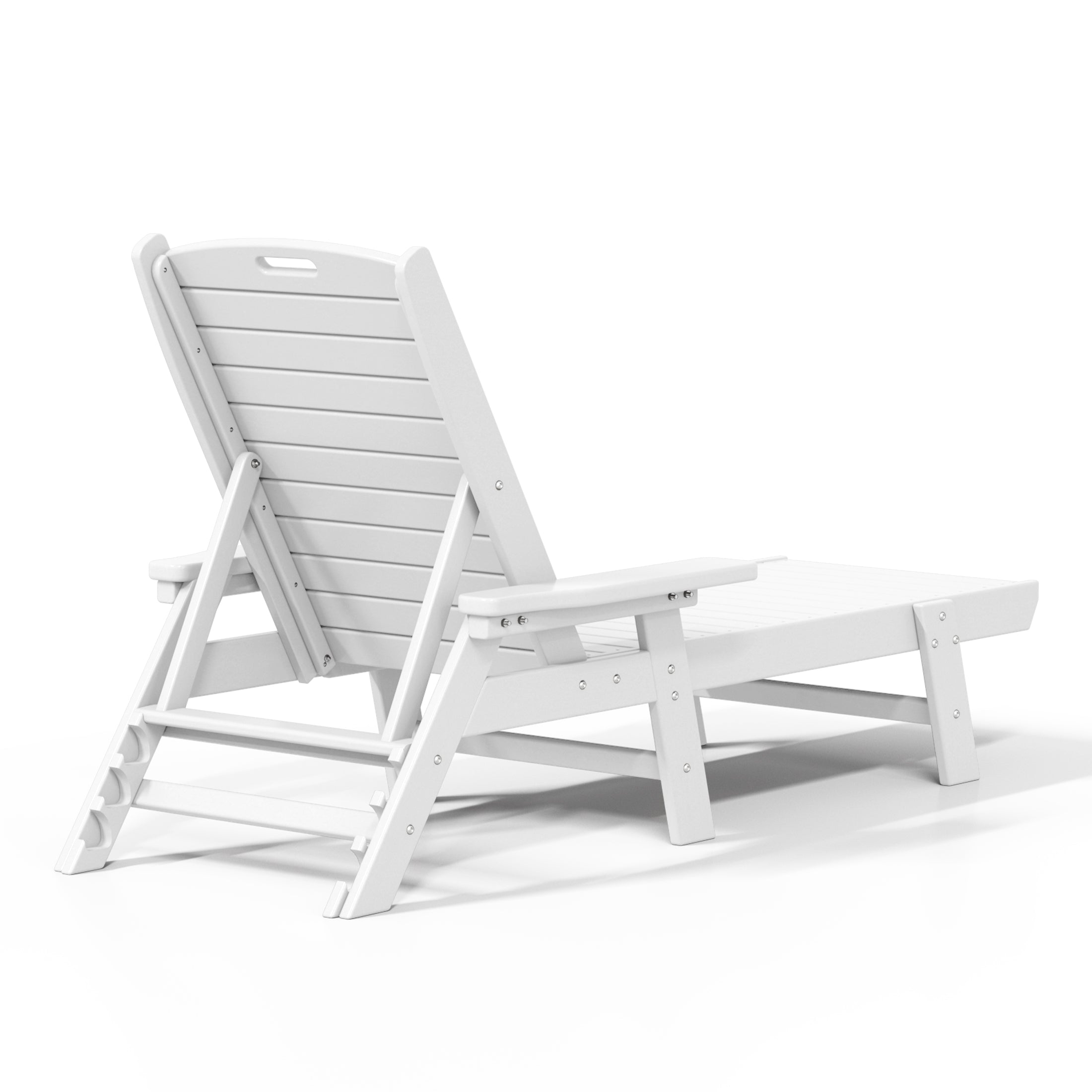 Santa Monica All-Weather Outdoor Reclining Sun Lounger with Arm Rests Seahawk Designs Patio Chaise Lounges