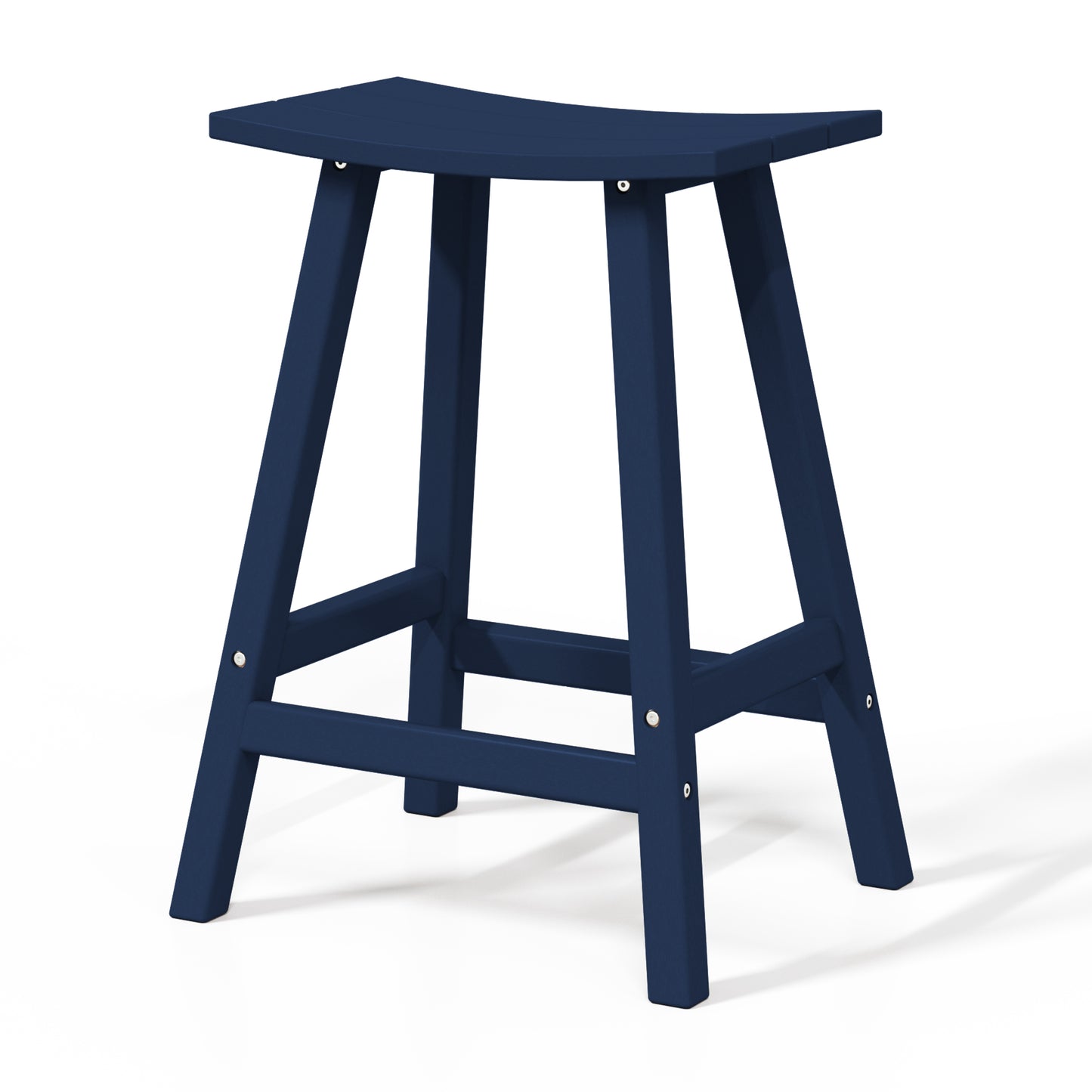 Stockholm All-Weather Outdoor Saddle Counter Stool (24" Height) Seahawk Designs Patio Bar & Counter Stools