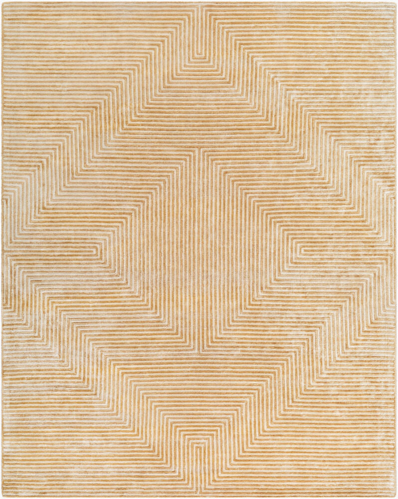 Quartz Handmade Rug — Light Beige/Mustard