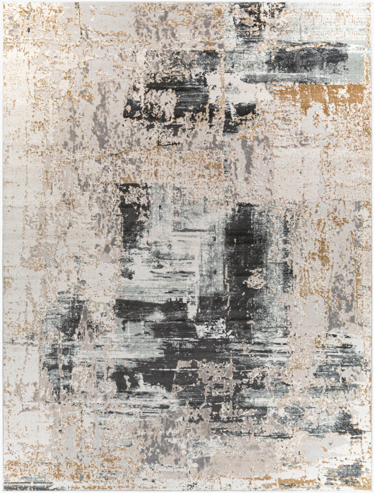 Quatro Machine Woven Rug — Charcoal/Gray