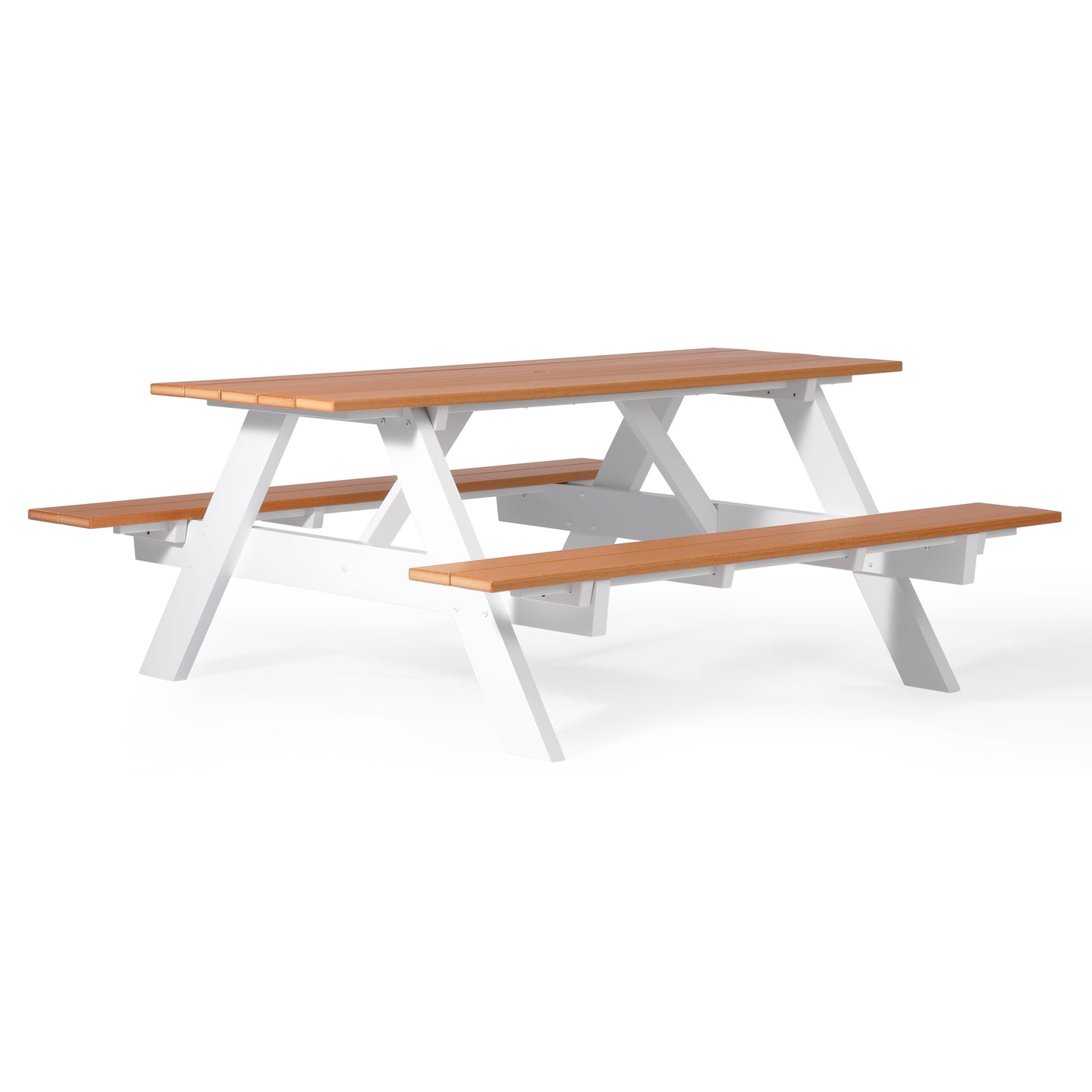 Vista 70" Rectangle Picnic Table Teak Seahawk Designs Picnic Tables