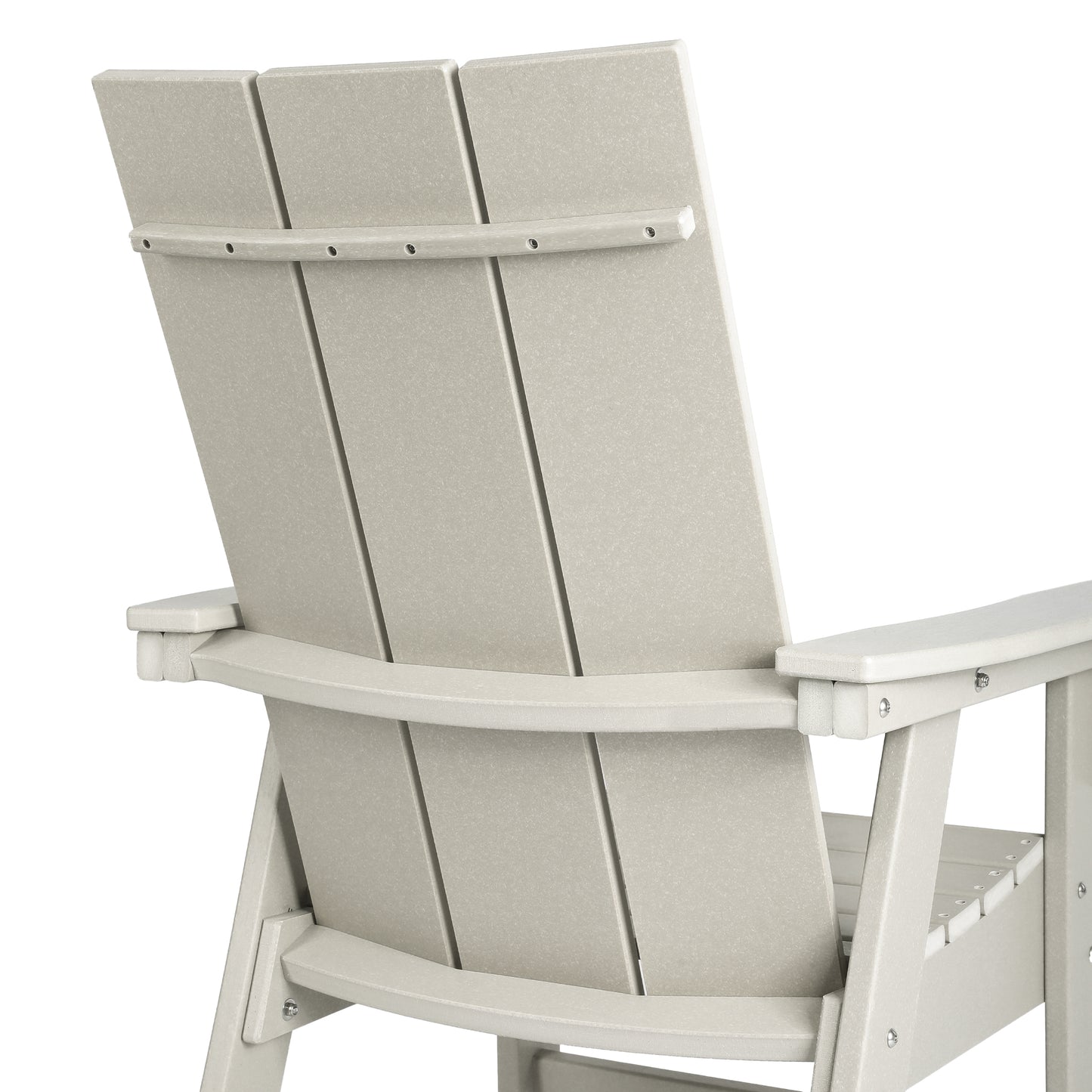Malibu Modern All-Weather Outdoor Contoured Adirondack Dining Chair Seahawk Designs Patio Dining Chairs