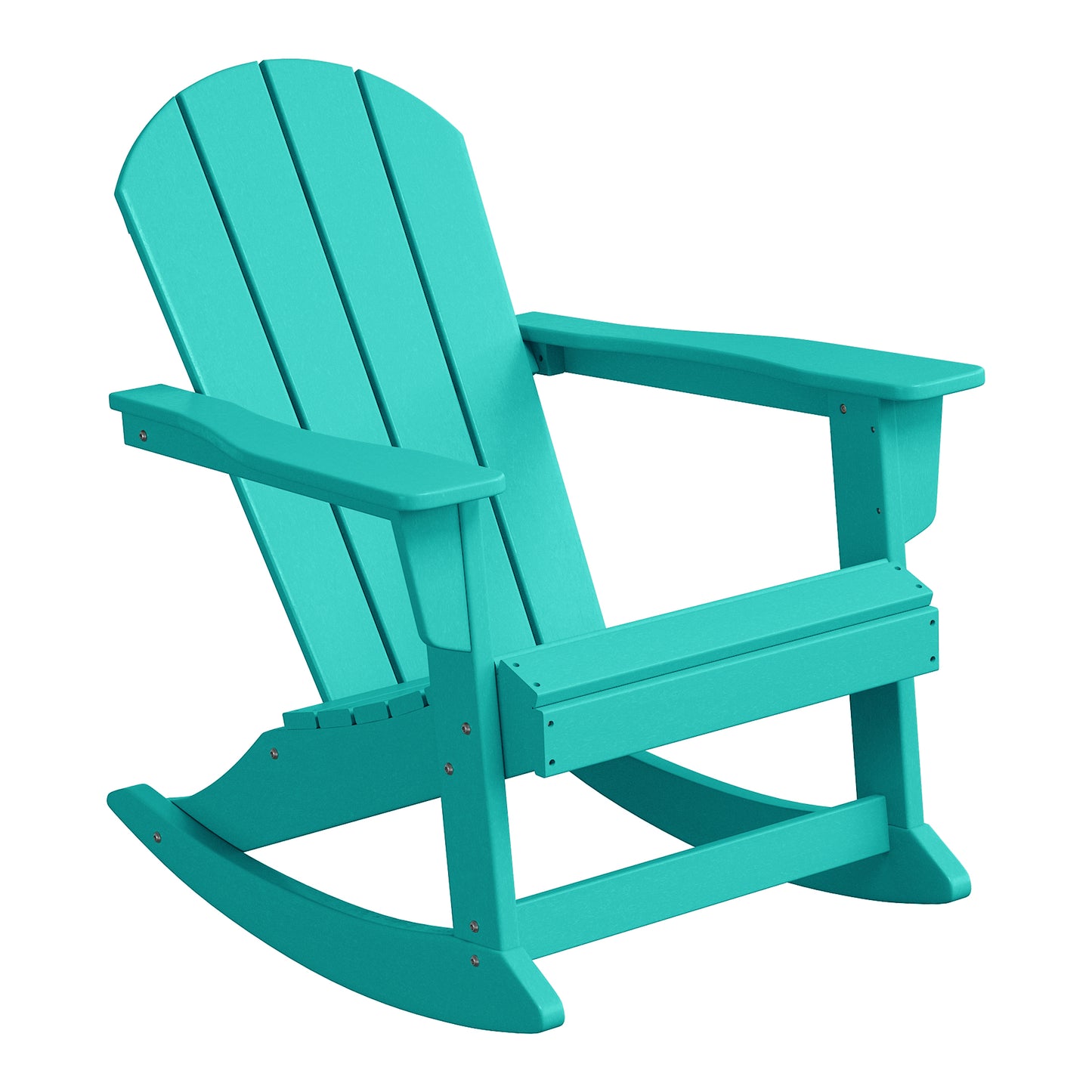 Chatham All-Weather Outdoor Classic Adirondack Rocking Chair Turquise Seahawk Designs Patio Rocking Chairs