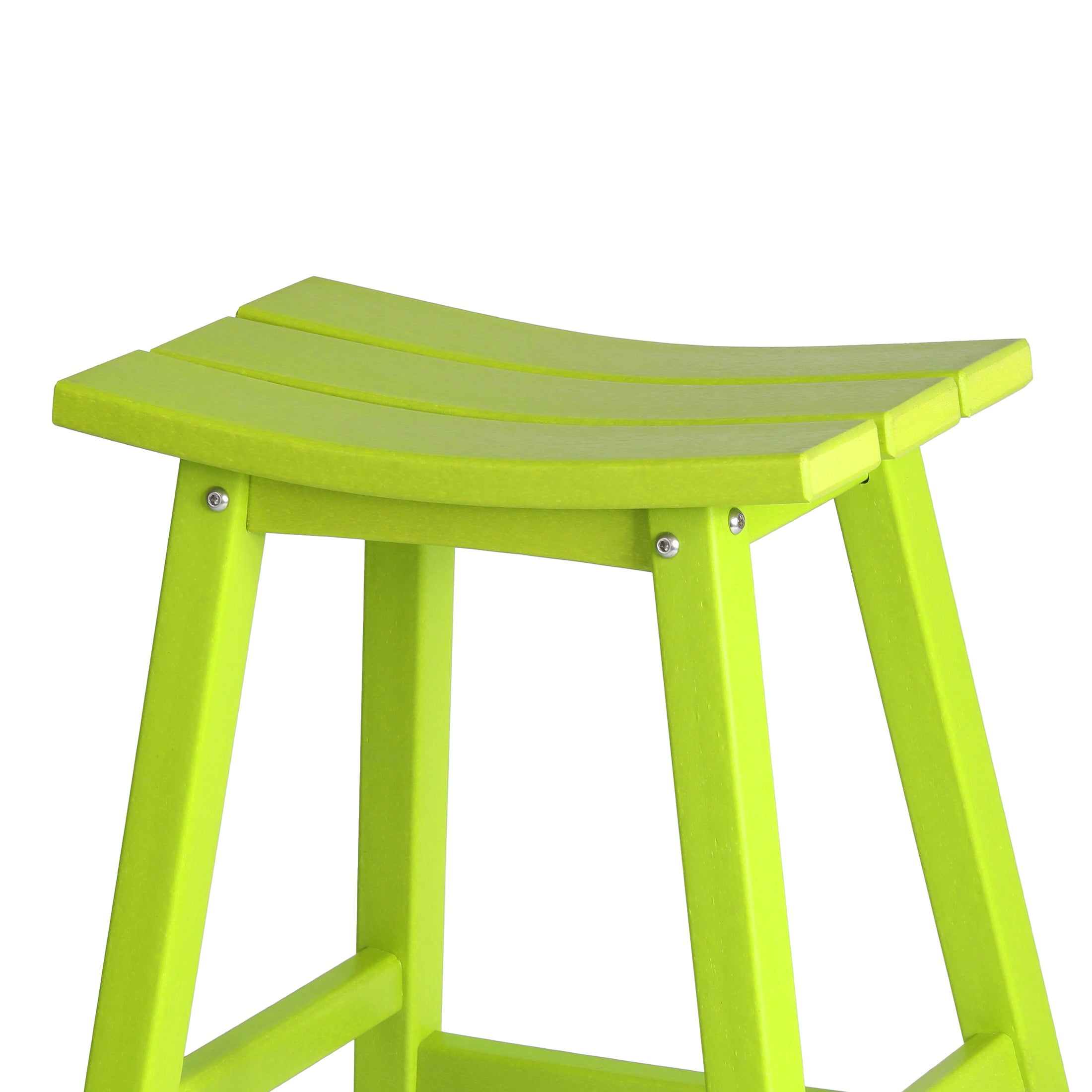 Stockholm All-Weather Outdoor Saddle Bar Stool (29" Height) Seahawk Designs Patio Bar & Counter Stools