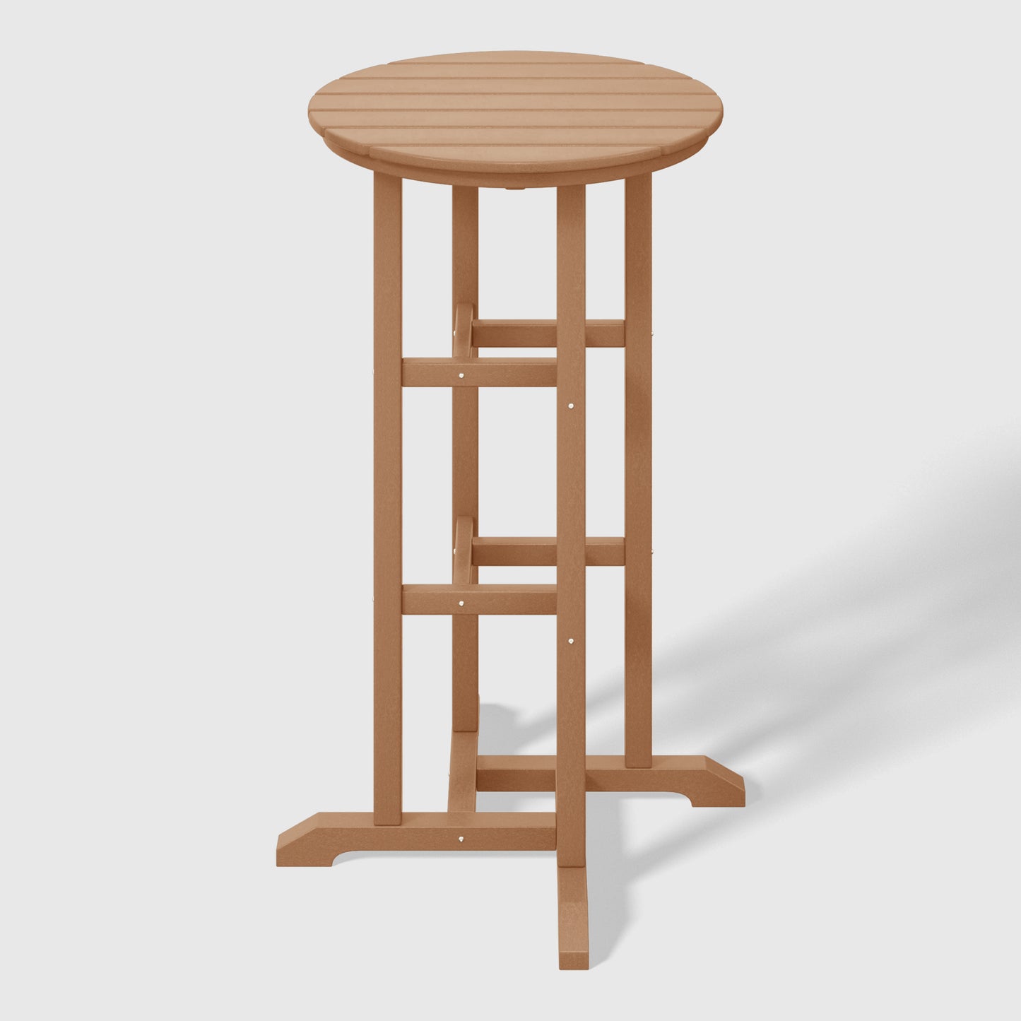 Stockholm All-Weather Outdoor Round Bar Bistro Table (42" Height) Teak Seahawk Designs Patio Bar Tables